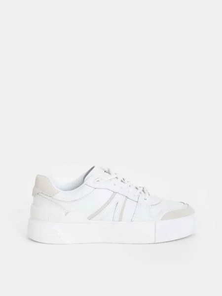 Кожаные кеды Lacoste белые