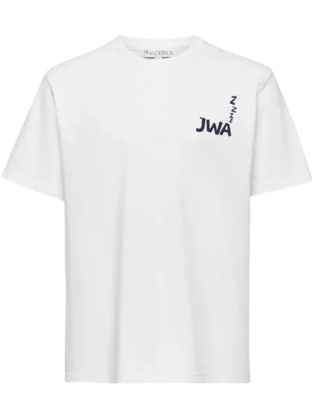 Tricou Jw Anderson cu imagine alb
