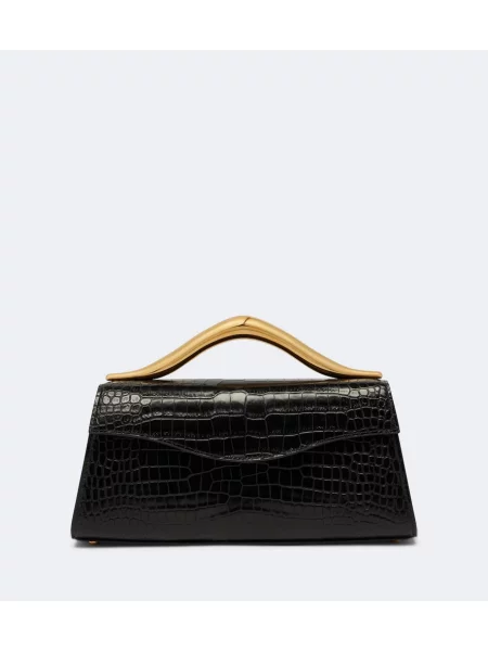 Top Elie Saab din piele negru