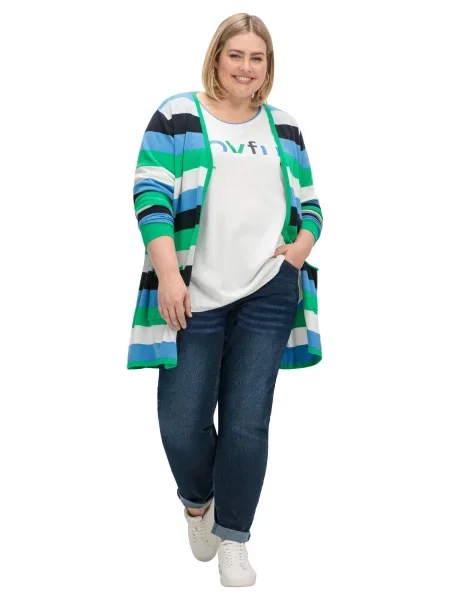 SHEEGO Jeans denim albastru