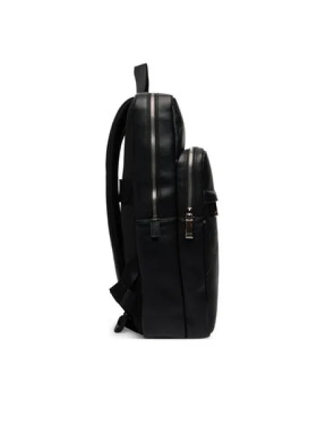Válltáska Calvin Klein Emblem Aop Emboss Slim Square Bp fekete