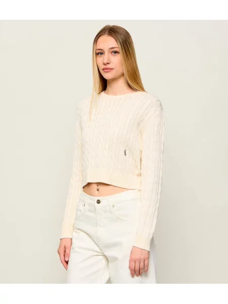 Sporty&Rich Kötött pulóver ISAO | Cropped Fit