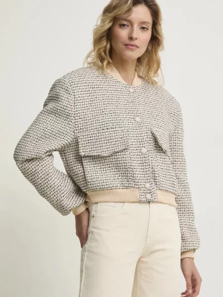 Яке бомбър Answear Lab преходен модел бежово