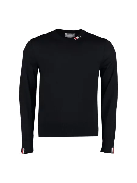 Sweter Thom Browne wełniany niebieski