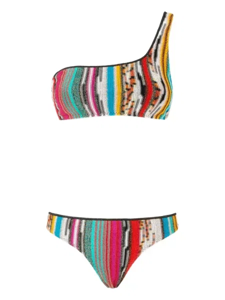 Bikini Missoni cu dungi negru