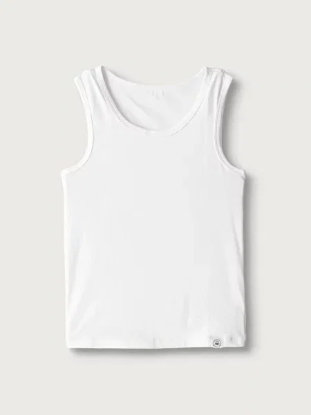 United Colors of Benetton top za djecu od pamuka s elastanom bijela