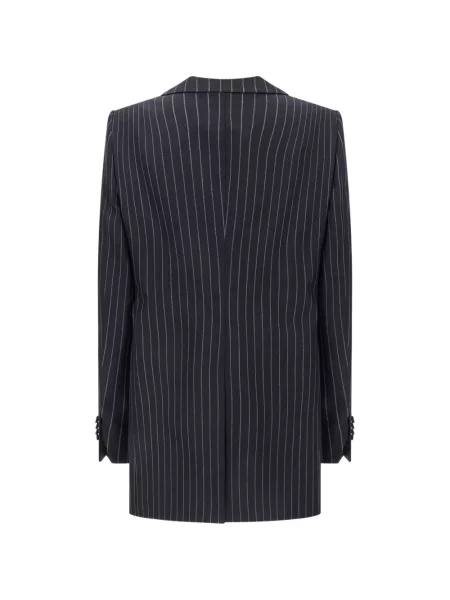 Geacă Tom Ford de lână cu dungi negru