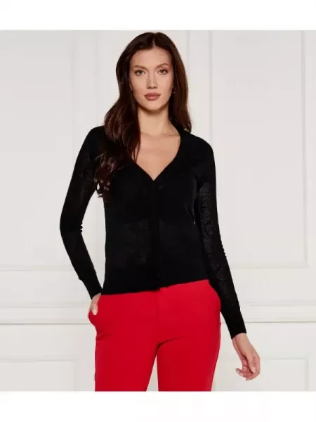 Pinko De lână cardigan ZUCCHERAGGIO cu adaos de cașmir negru