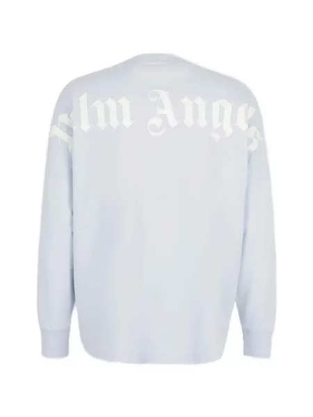 Lung hanorac Palm Angels cu imagine albastru