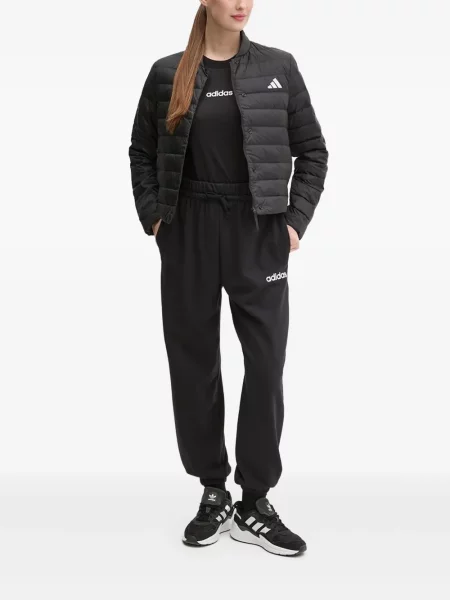 Top Adidas z autografem garniturowy w kwiatki czarny