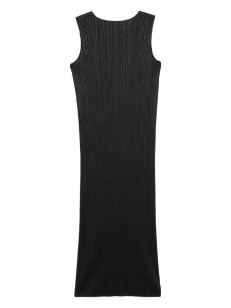 Μάξι φόρεμα Pleats Please Issey Miyake μαύρο