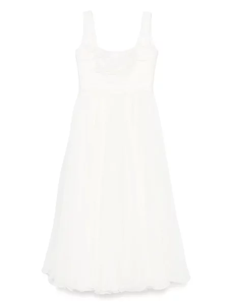 Rochie M.marquise de mătase de costum alb