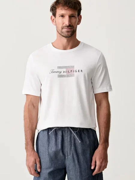 Tommy Hilfiger t-shirt ανδρικό λευκό