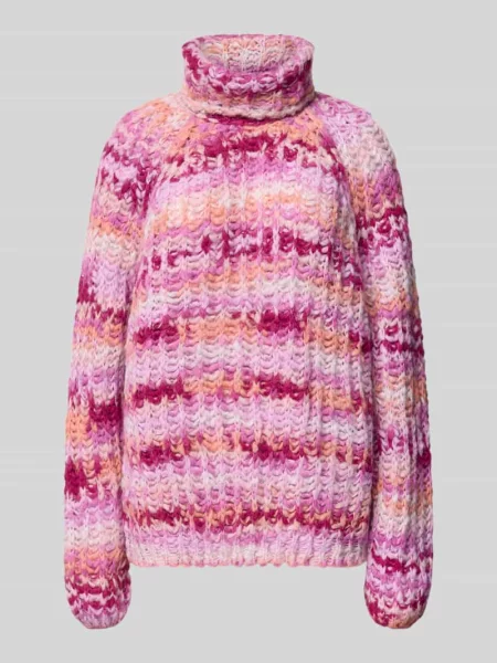 Sweter z dzianiny z golfem Smith And Soul