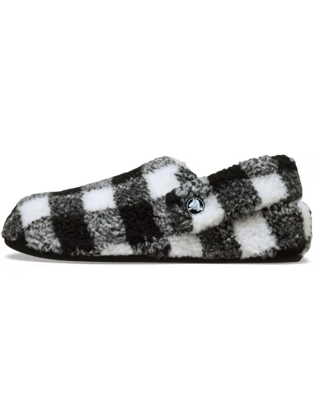 Papuče Crocs karirane crna