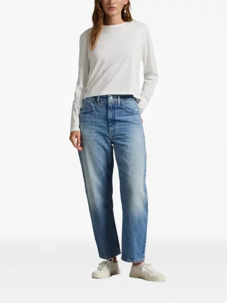 Szerokie polo Polo Ralph Lauren z przetarciami w paski czarne