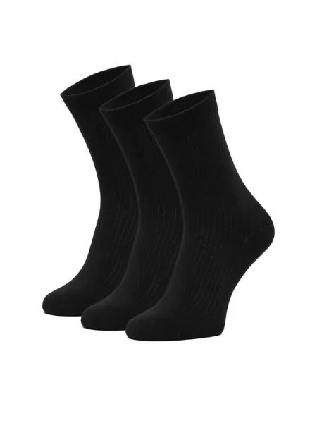 Nine West Dolge nogavice 3 PACK črna