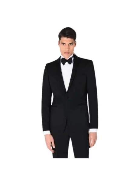 Garnitur Emporio Armani wełniany elegancki czarny