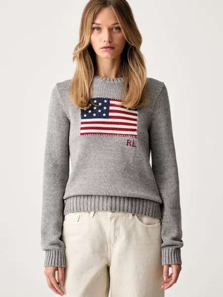 Polo Ralph Lauren pulover pentru femei din alb