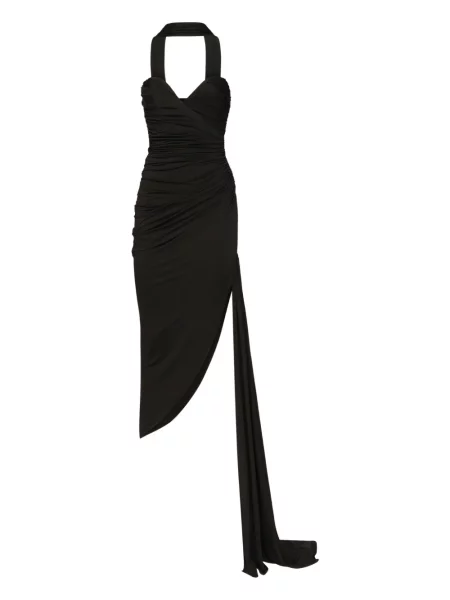 Sukienka Marciano asymetryczna z rozcieciem garniturowa czarna