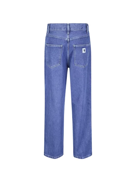 Nohavice Carhartt Wip modrá