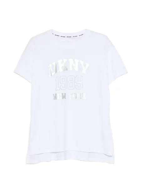 Tricou Dkny cu autograf alb