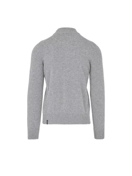 Sweter z golfem Bomboogie wełniany szary