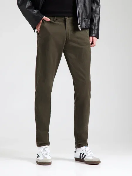 JACK & JONES Chino hlače JPSTMARCO JJERIK temno zelena