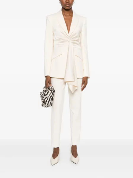 Pantaloni Patrizia Pepe alb
