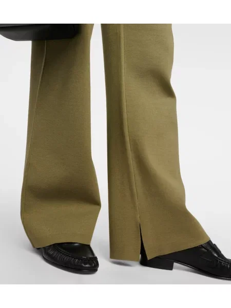 Pantaloni Joseph de mătase verde