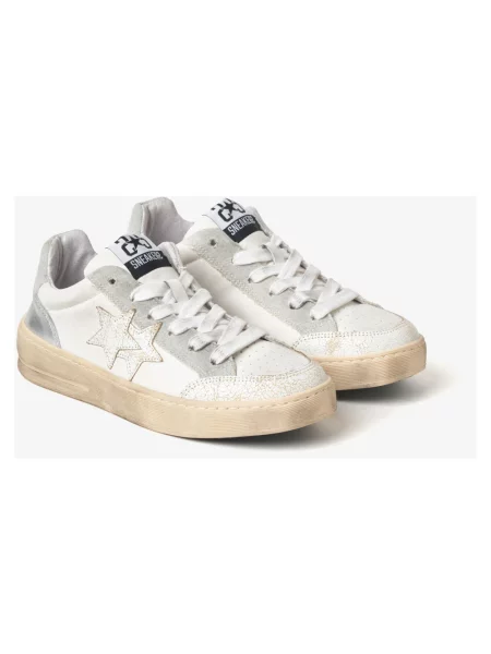Sneakersy 2star skórzane białe