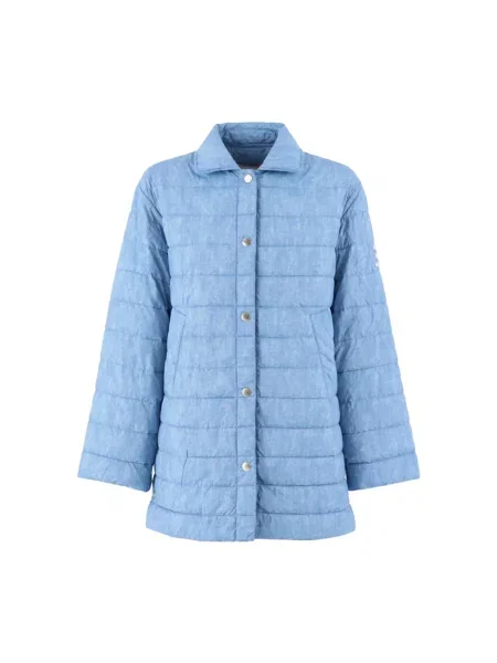 Pikowana kurtka jeansowa Ermanno Scervino niebieska