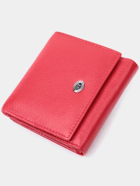 ST Leather Accessories Гаманець Шкіра червоний