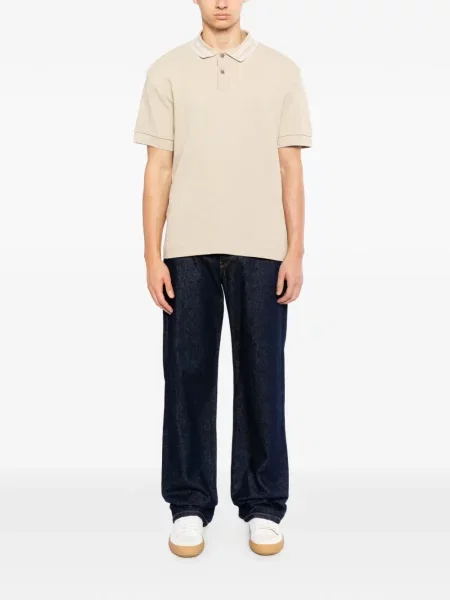 Gulerat tricou polo Boss cu dungi