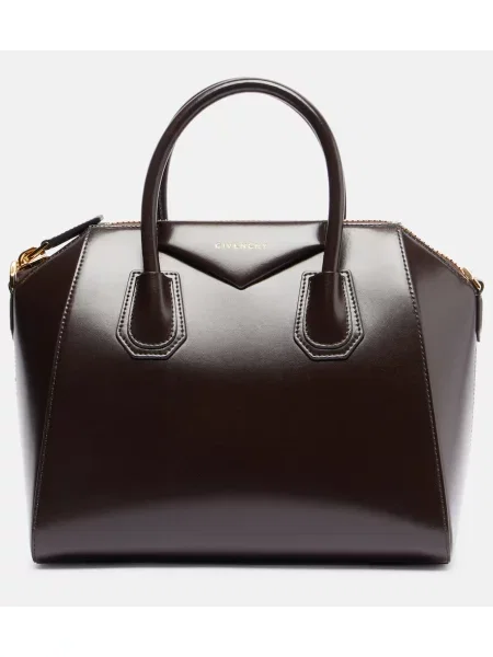 Geanta de piele Givenchy Antigona din piele maro