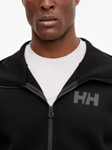 Pulover Helly Hansen cu glugă cu autograf negru