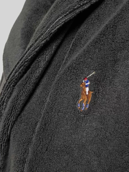 Szlafrok o kroju regular fit z czystej bawełny Polo Ralph Lauren szary