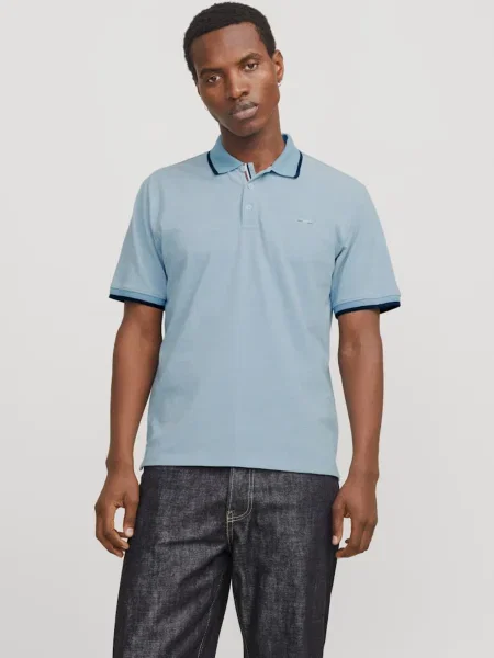 JACK & JONES Tričko JPRBLUALVES svetlomodrá modrá