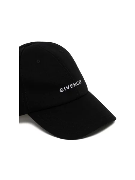 Czapka z daszkiem Givenchy z logo czarna