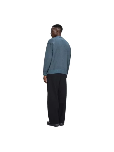 Ocieplany sweter Rains niebieski
