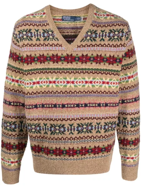 Dugo košulja Polo Ralph Lauren karirana s okruglim izrezom siva