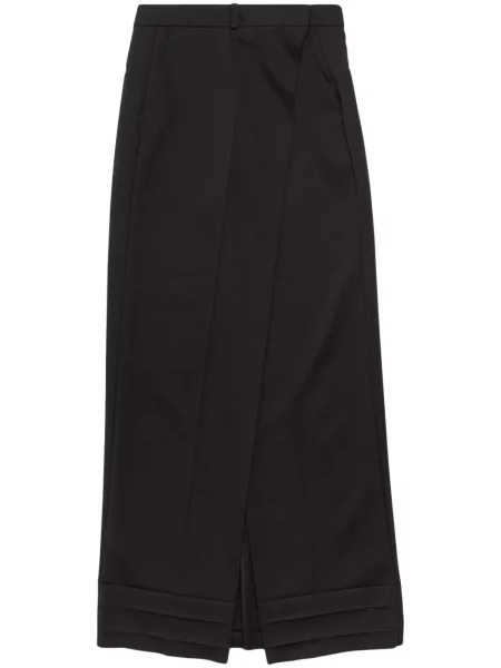 Fustă Balenciaga de lână negru