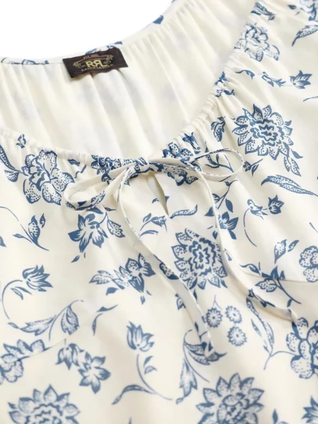 Gėlėtas raštuotas maxi suknele Ralph Lauren Rrl balta