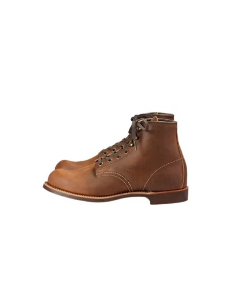 Botki Red Wing Shoes sznurowane koronkowe czerwone