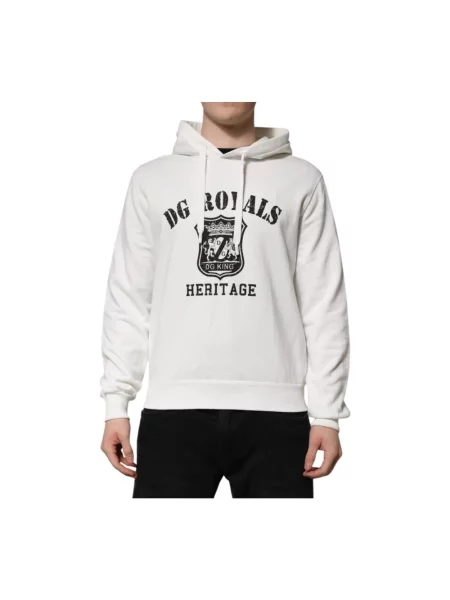 Bluza Dolce And Gabbana z nadrukiem biała