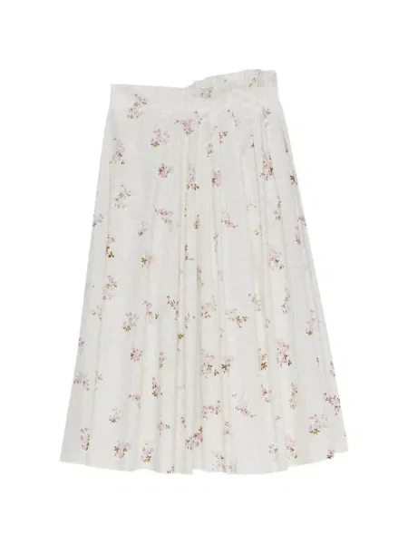 Fusta plisata Msgm cu model floral cu imagine plisată