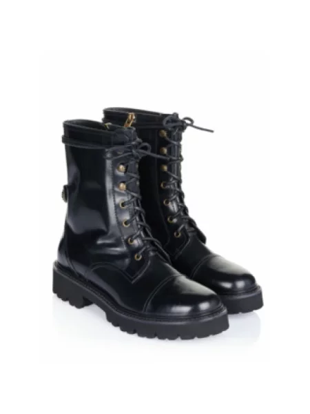 Botki Dolce And Gabbana skórzane czarne