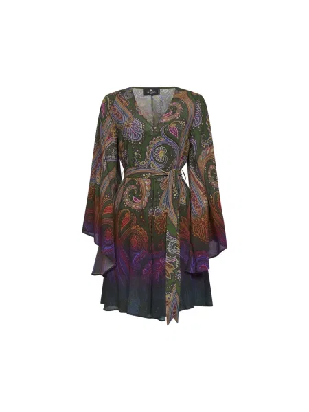 Sukienka mini Etro z wzorem paisley