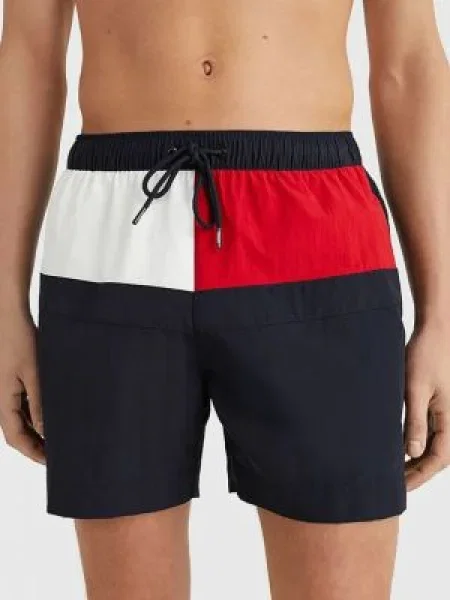 Tommy Hilfiger Pantaloni scurți pentru înot Bleumarin negru