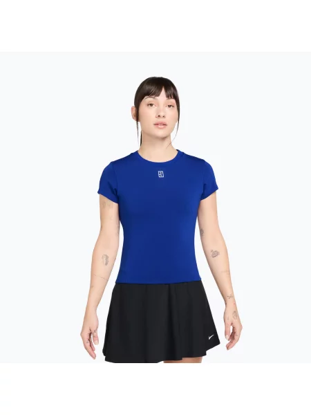 Tricou de tenis pentru femei Nike Court Dri-Fit Advantage old royal/white alb